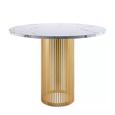 Title: Golden Faun Table 3D model image 1 
