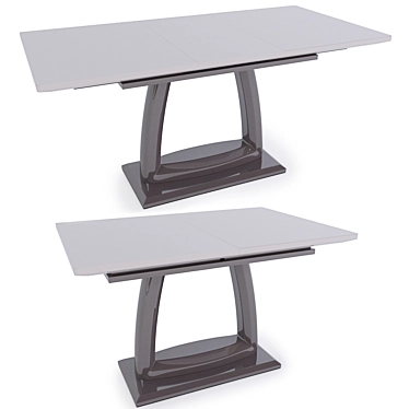 Title: MiK Table T1139a Folding - Beige Rectangle 3D model image 1 