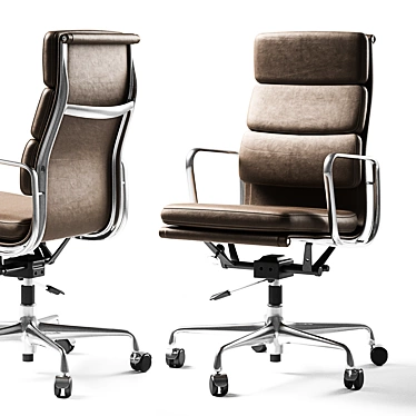 Elegant Comfort: Vitra Soft Pad Chair 3D model image 1 