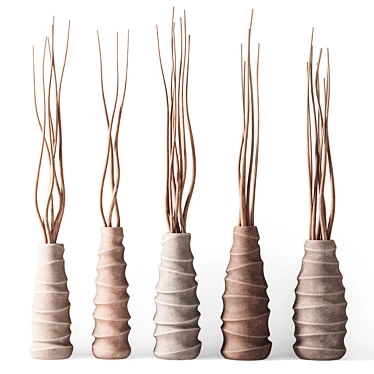 Elegance in Branches: Sophisticated Vase Décor 3D model image 1 