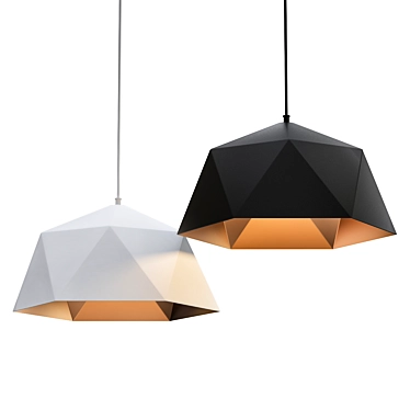 Elegant Blonche Pendant Light 3D model image 1 