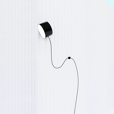 Minimalist Post Wall Lamp 3D model image 1 