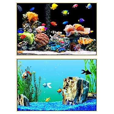 Aquatic Dreams: № 060 Aquarium Art 3D model image 1 