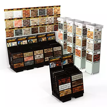 Exhibition Stands: Decorative Bricks and Stone 3D model image 1 