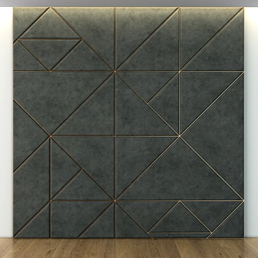 Elegant Wall Accent: Decorative Wall.15 3D model image 1 