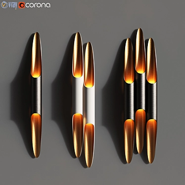 Industrial Iron Wall Light - Delightfull Coltrane 3D model image 1 