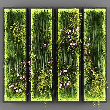 Versatile Vertical Green Wall 3D model image 1 