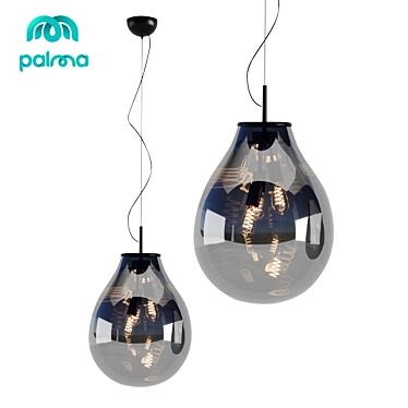  Palma Glass Pendant Lamp 3D model image 1 