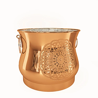 Copper Bliss: Decorative Vase 3D model image 1 