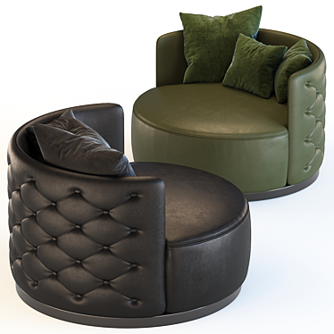 Charming Oscar Love Seat 3D model image 1 