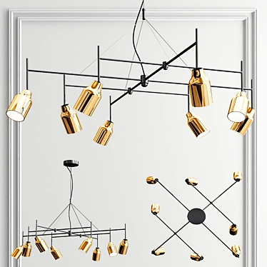 Illuminating Elegance: Super 8 Pendant 3D model image 1 