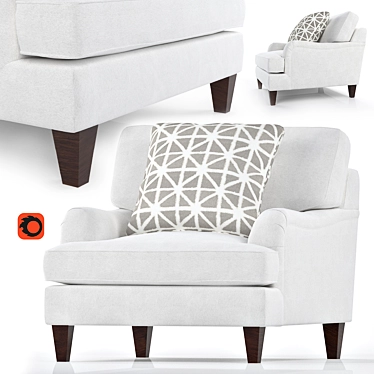 Omni Classic White Sofa 3D model image 1 