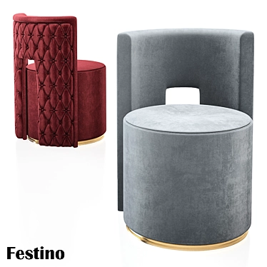 Festino Swivel Chair - Ultimate Comfort 3D model image 1 
