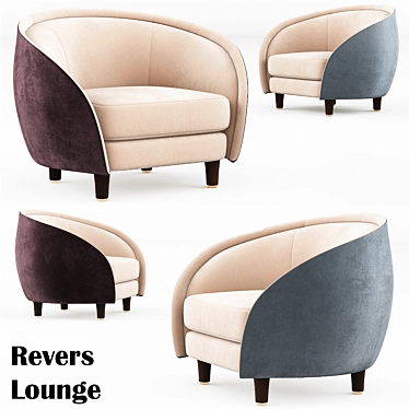 Revolutionize Your Space: Revers Lounge Chair 3D model image 1 
