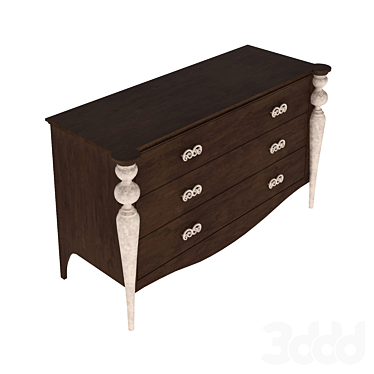 Elegant Galiano Dresser 3D model image 1 