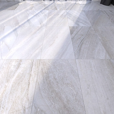 Marble Sand Floor Tiles - Evolution Collection 3D model image 1 