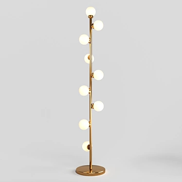 Golden Loft Bubble Stik Pendant 3D model image 1 