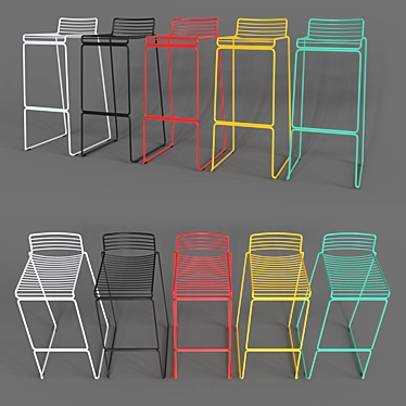 Hero Bar Stool: Stylish and Versatile 3D model image 1 