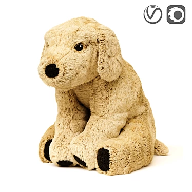 Golden Companion: GOSIG GOLDEN Soft Toy Dog 3D model image 1 