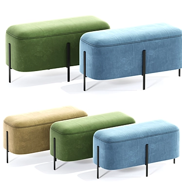 Elegant Rolf Bench Seat 3D model image 1 