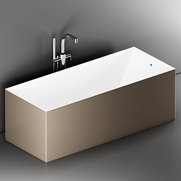 Flaminia Wash: Luxurious Ceramic Bath 3D model image 1 