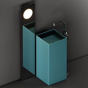 Flaminia Monowash: Elegant Ceramic Washbasin 3D model image 1 