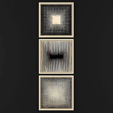 Modern Art Collection 3D model image 1 