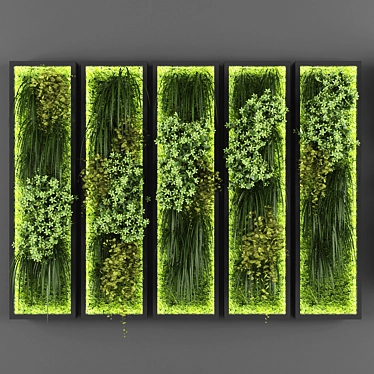 Green Oasis: Vertical Garden Solution 3D model image 1 