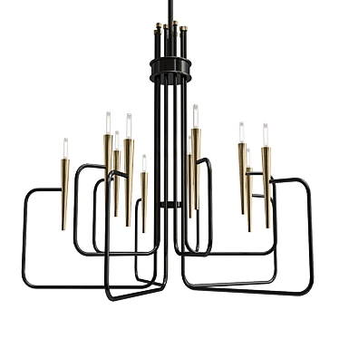 Bronze Avondale Chandelier: Elegant Illumination 3D model image 1 