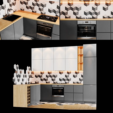 Complete Kitchen Set 3D model image 1 