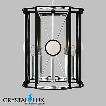 Crystal Lux Tandem SP8 D490 Chrome Pendant 3D model image 1 