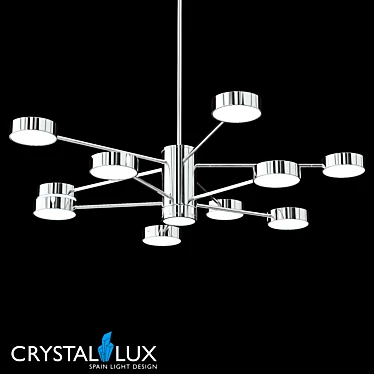 Crystal Lux GORACIO SP10 D1100 Chrome Pendant 3D model image 1 