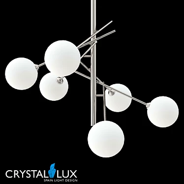 Crystal Lux MARCOS SP6 Nickel Pendant 3D model image 1 