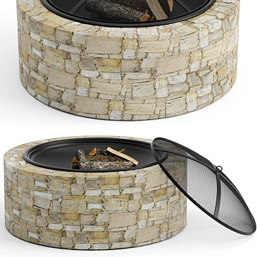 Sun Joe Fire Kit - Fire up Your Outdoor Space! 3D model image 1 