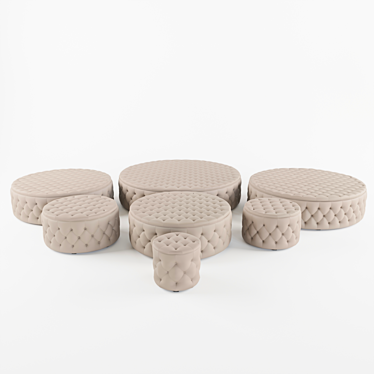 Allegri Ottoman Collection: Unwrapped Elegance! 3D model image 1 