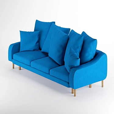 Tenley Sofa Bed: Sleek and Stylish 3 Seater 3D model image 1 