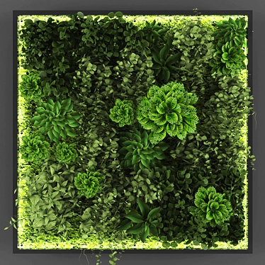 EcoGarden Vertical Green Wall 3D model image 1 