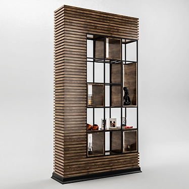 Sleek Modern Partition - 160x40x300cm 3D model image 1 