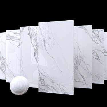 Eternal White Marble Set 3D model image 1 