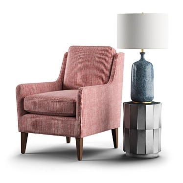 Alice Accent Chair: Timeless Elegance for Your Home 3D model image 1 