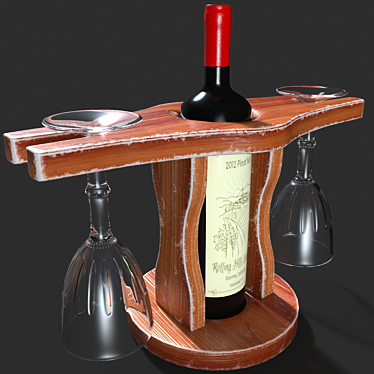 Unwrap Wine Bottle 3D model image 1 
