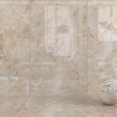  Contemporary Karen Beige Wall Tiles 3D model image 1 