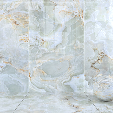 Karina Flora Wall Tiles: Multi-Texture, High-Quality Design 3D model image 1 