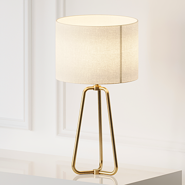 Sleek Eric Table Lamp 3D model image 1 