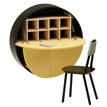 EMKO UAB Pill & Naïve: Writing Desk & Chair Set 3D model image 1 