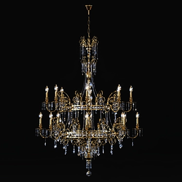 Masiero Atelier Chandelier 3D model image 1 