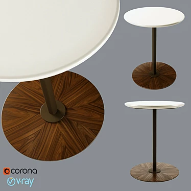 Giorgetti Magica: Elegant Small Coffee Table 3D model image 1 