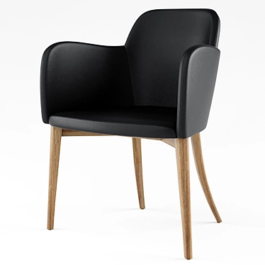 Miranda Cantilever Chair: Comfortable, Inviting Design 3D model image 1 