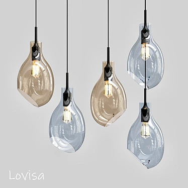 Modern Lovisa Design Lamp 3D model image 1 