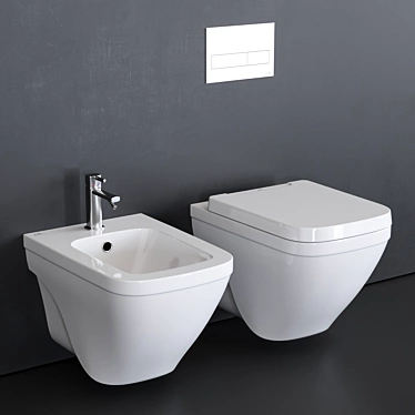 Noken NK Concept Wall-Hung WC & Bidet 3D model image 1 